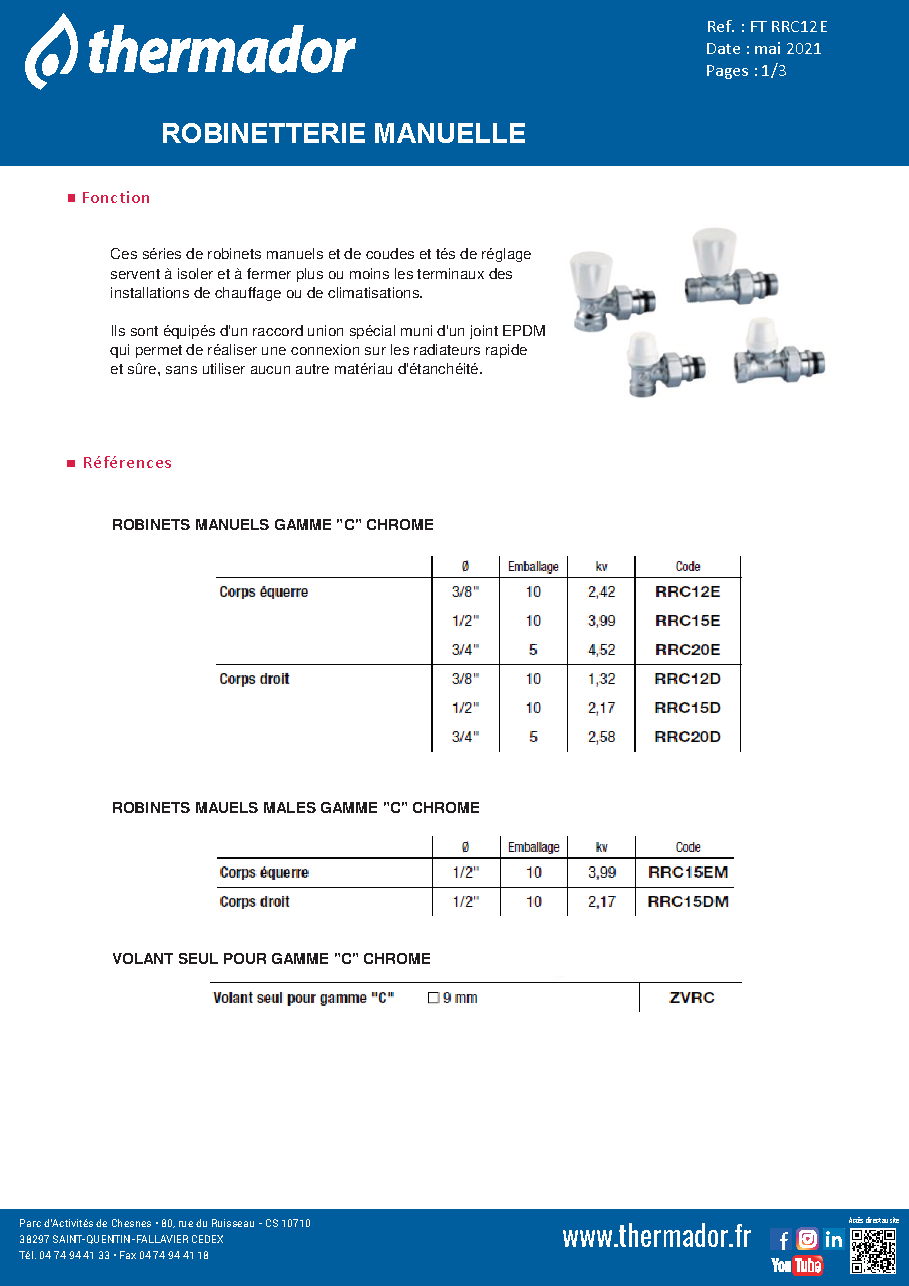 Fiche technique fournisseur