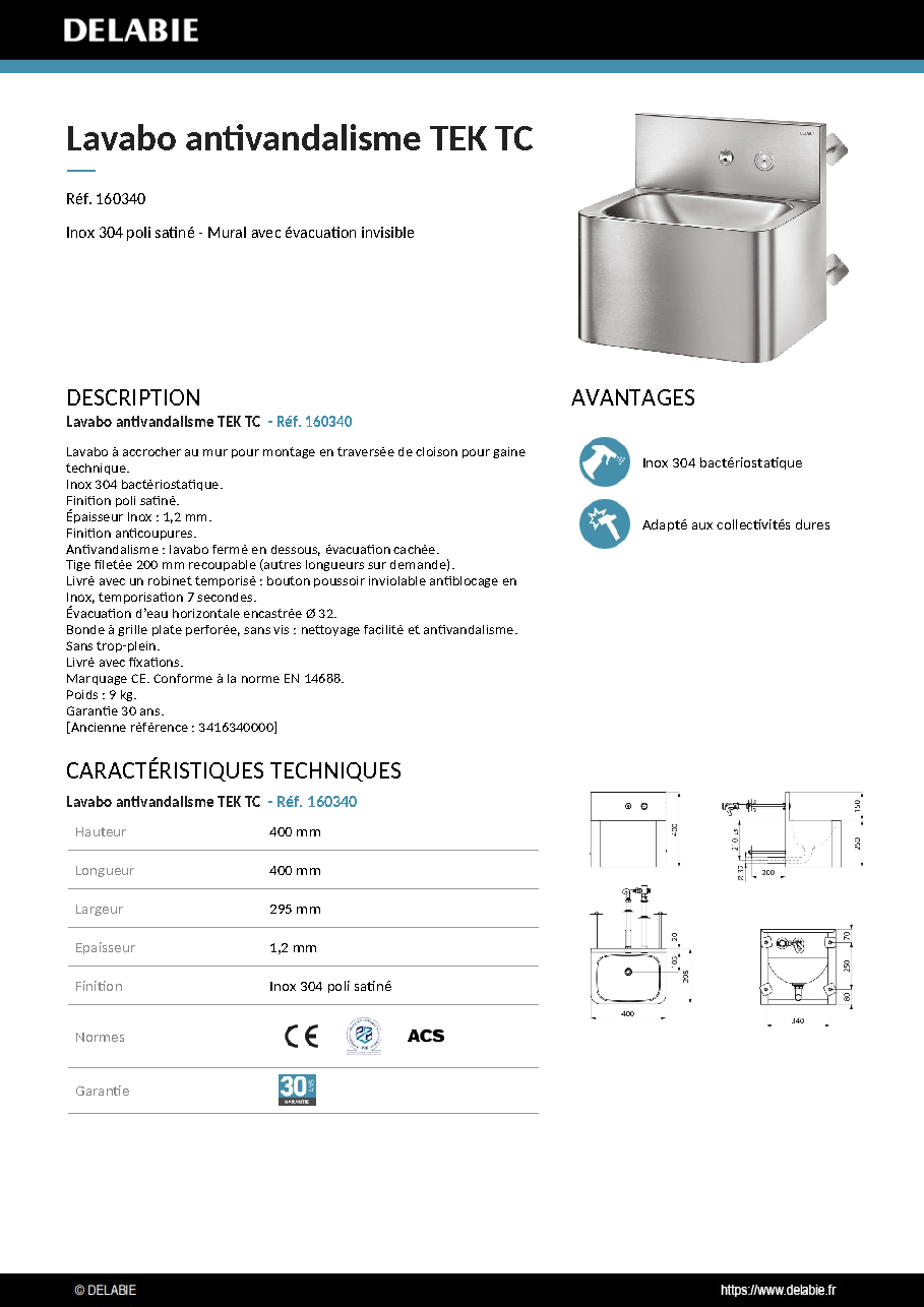 Fiche technique fournisseur
