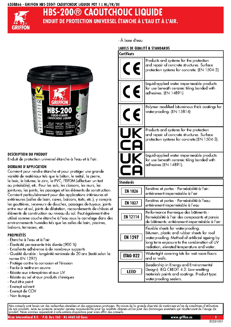 Fiche technique fournisseur