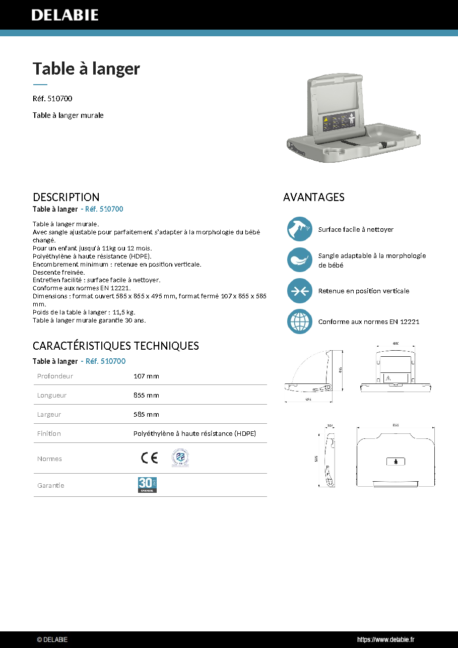 Fiche technique fournisseur