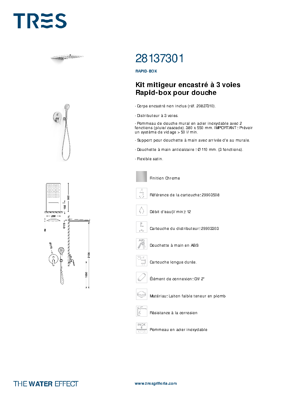 Fiche technique fournisseur