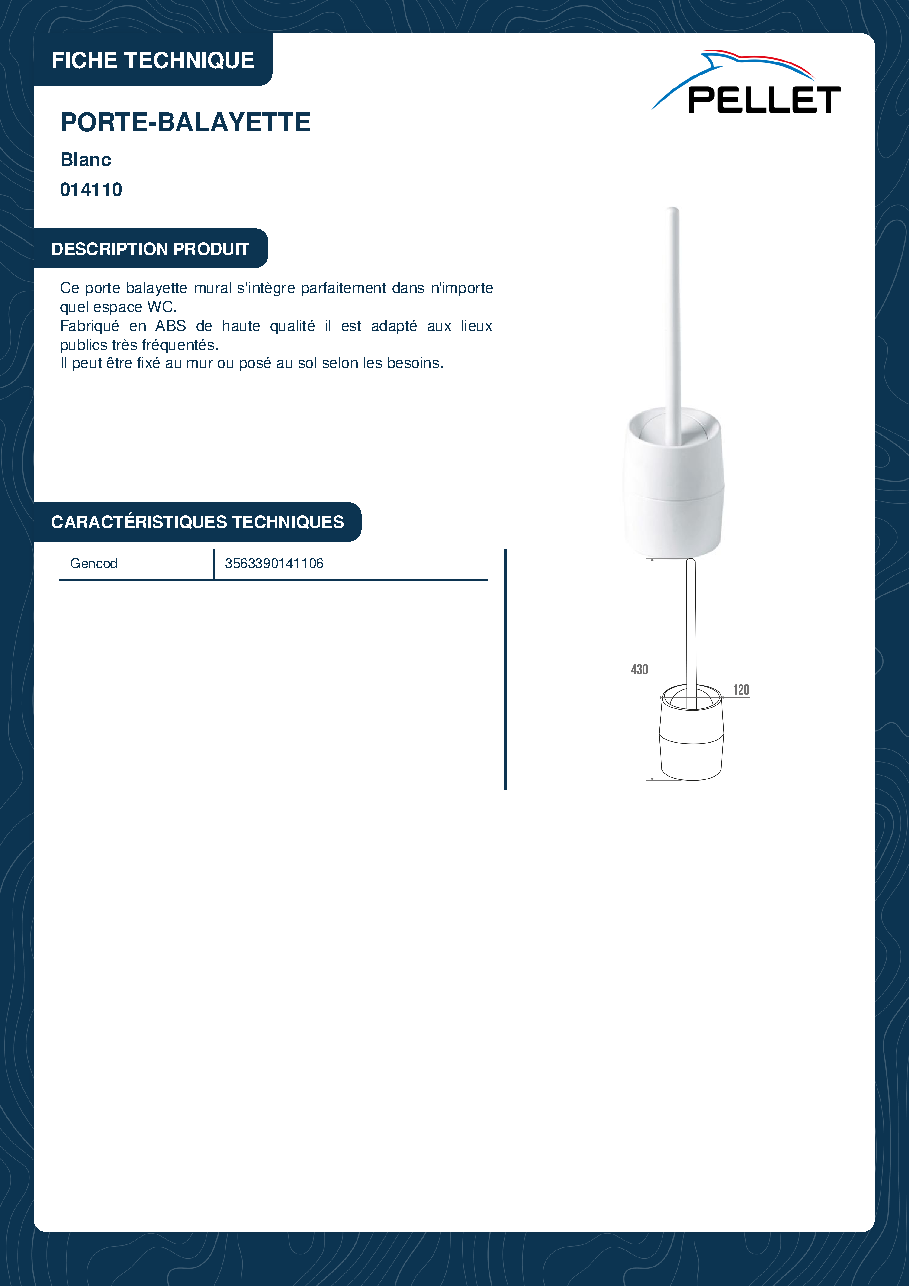 Fiche technique fournisseur