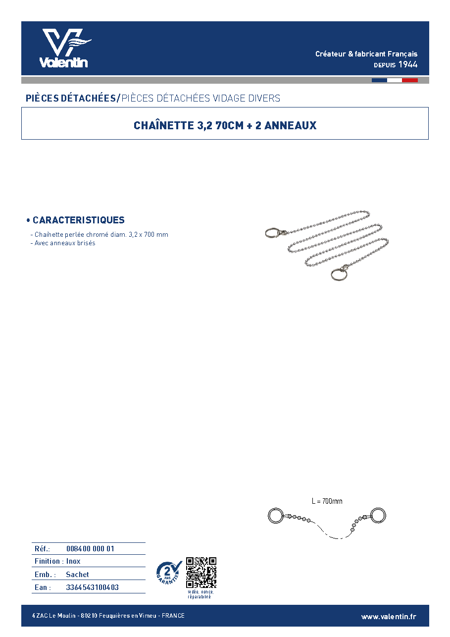 Fiche technique fournisseur