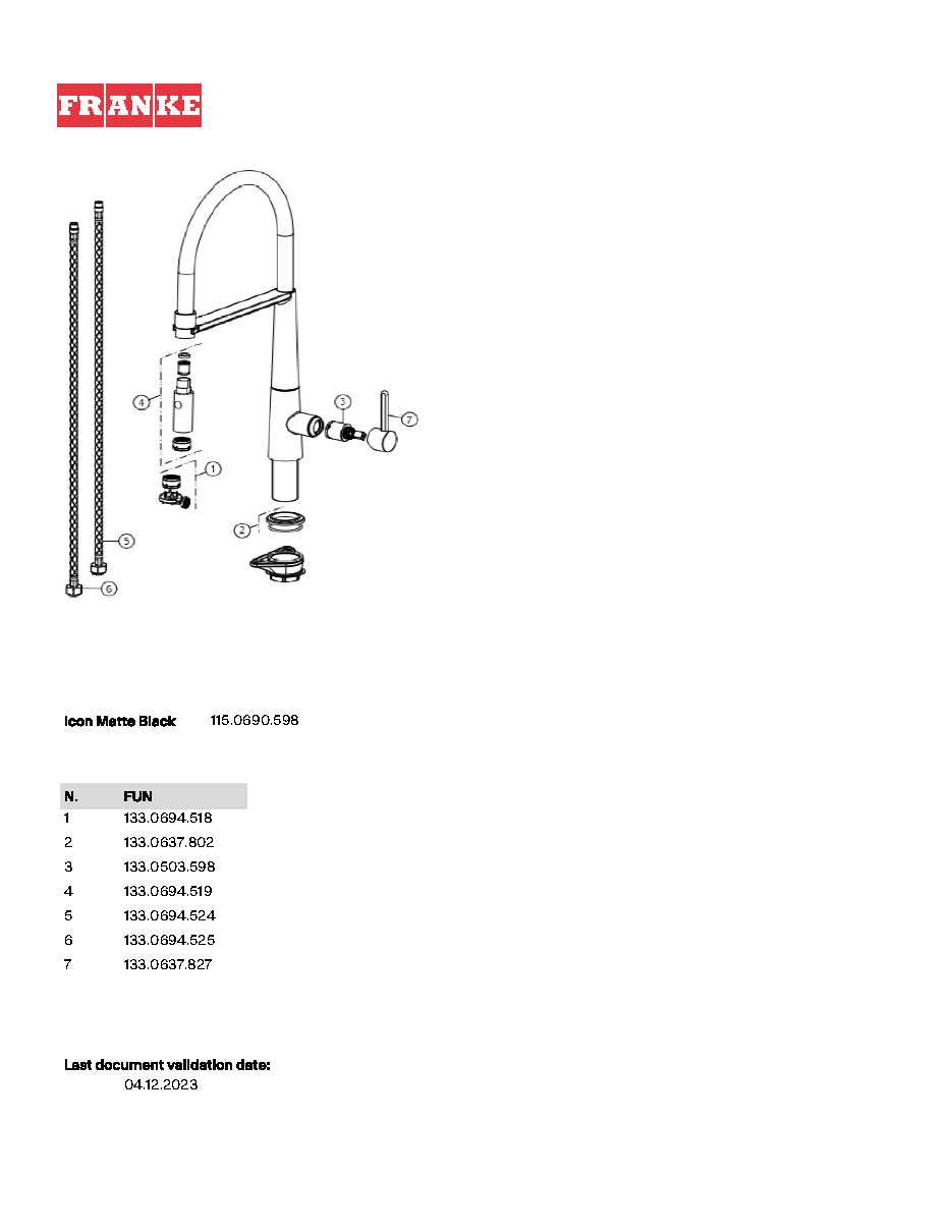 Fiche technique fournisseur