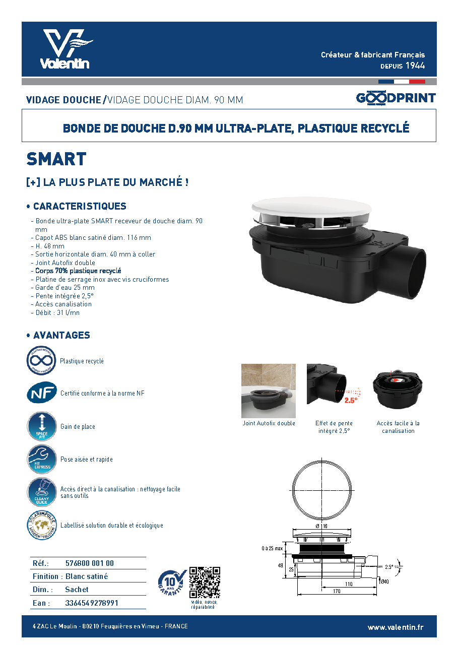 Fiche technique fournisseur