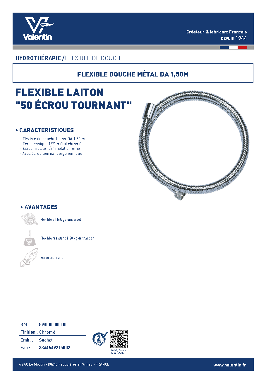 Fiche technique fournisseur