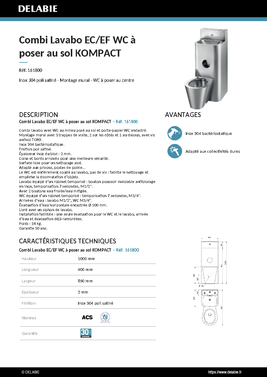 Fiche technique fournisseur
