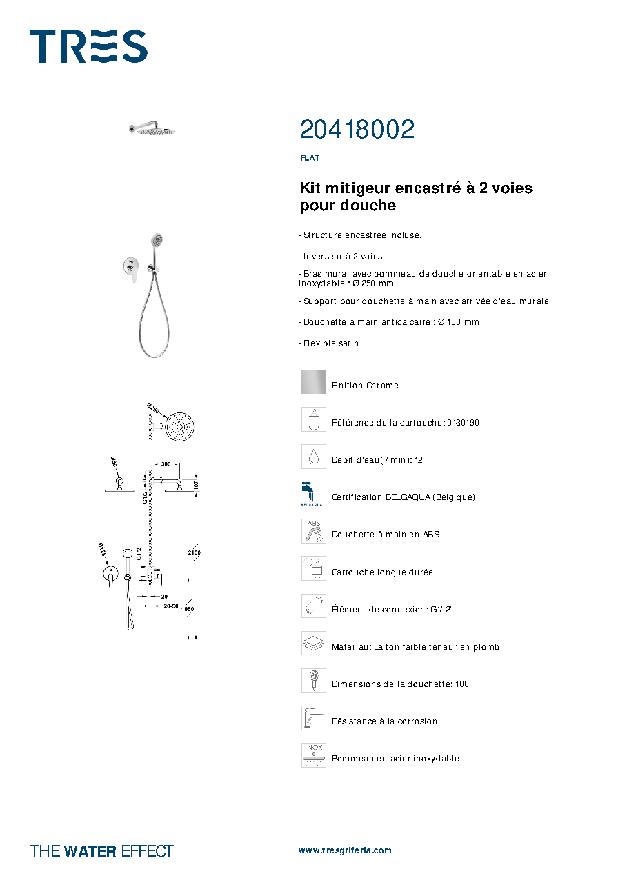 Fiche technique fournisseur