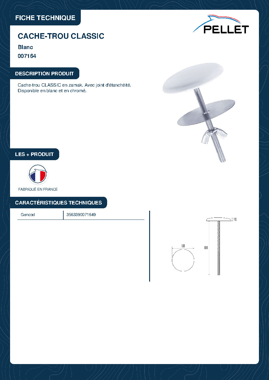 Fiche technique fournisseur