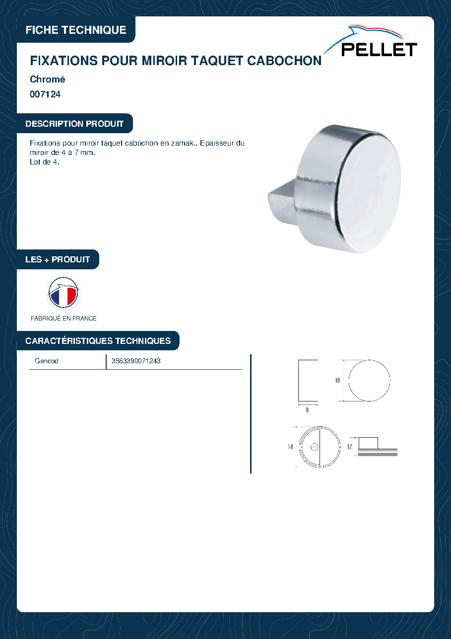 Fiche technique fournisseur