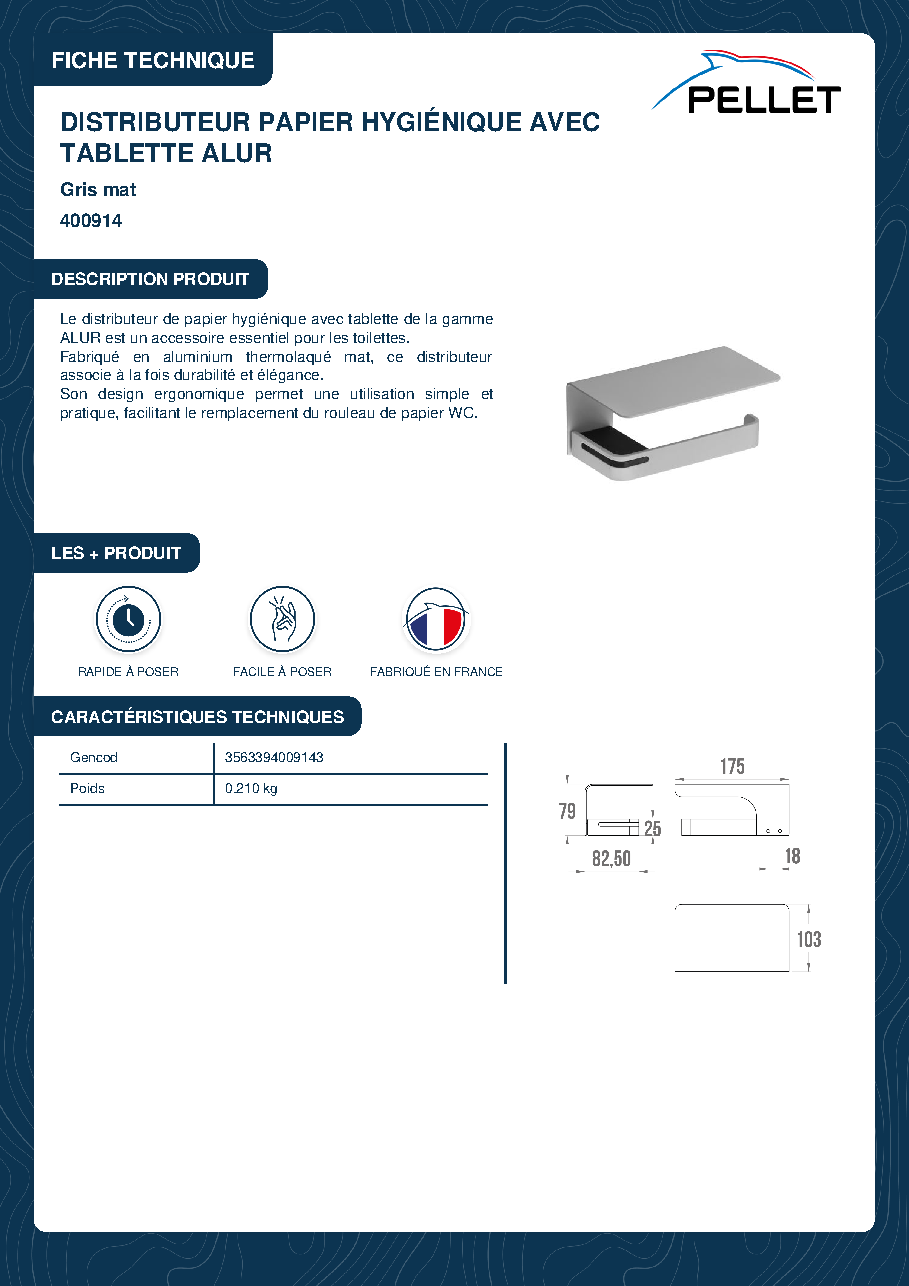 Fiche technique fournisseur