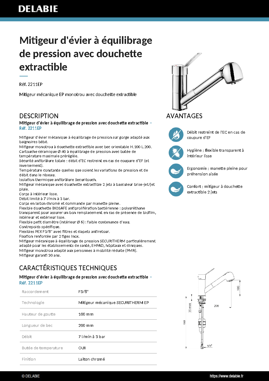 Fiche technique fournisseur