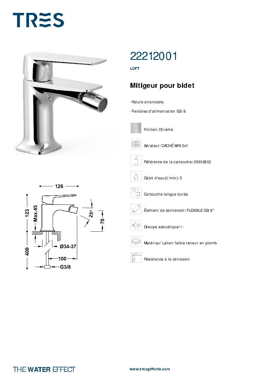 Fiche technique fournisseur
