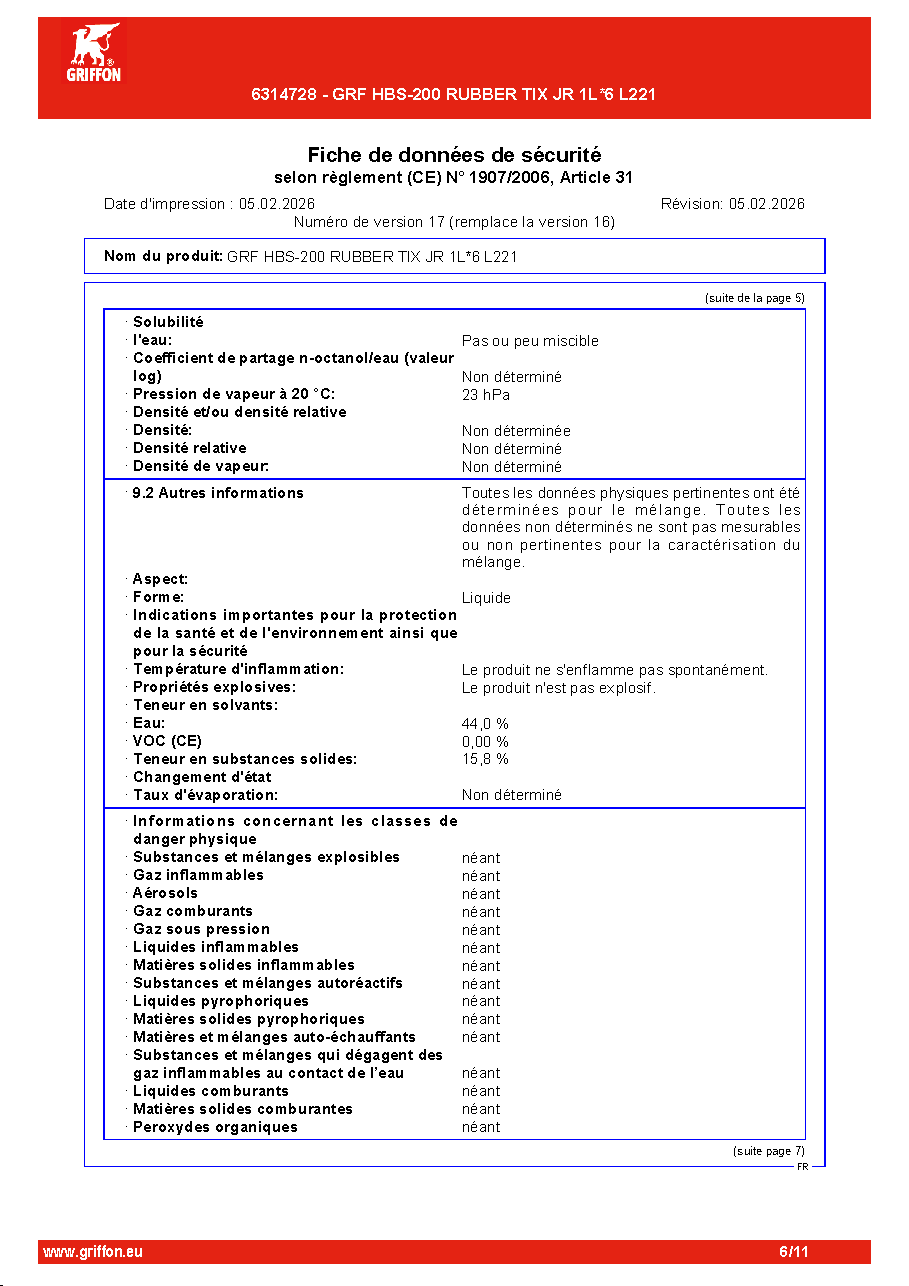 Fiche technique fournisseur