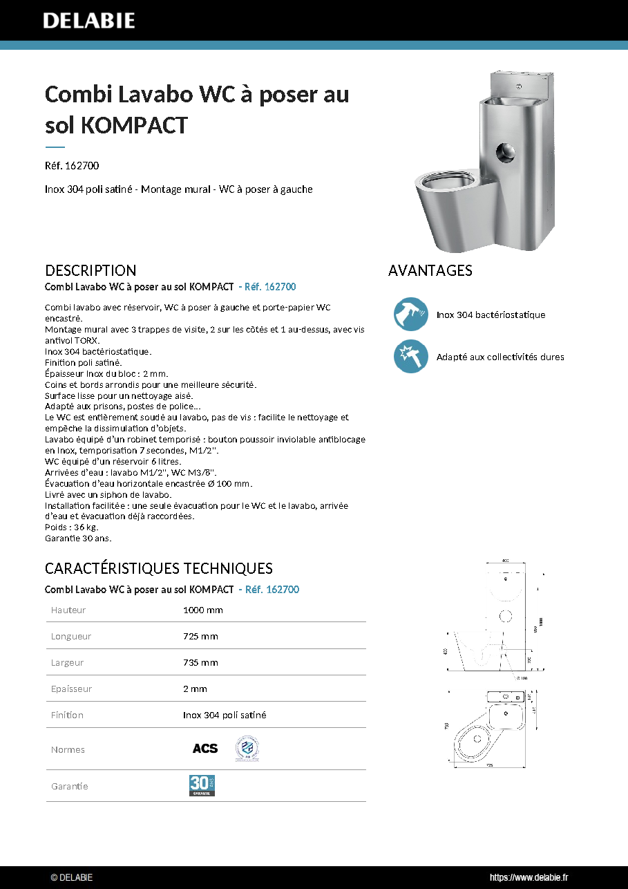 Fiche technique fournisseur