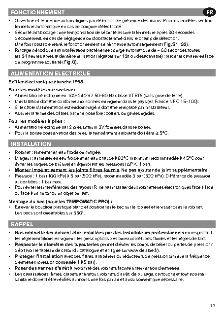 Fiche technique fournisseur