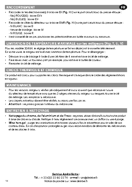 Fiche technique fournisseur