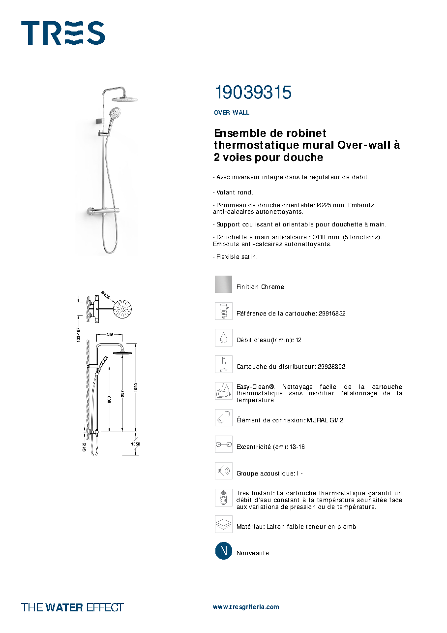 Fiche technique fournisseur