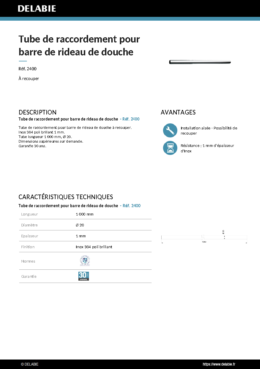 Fiche technique fournisseur