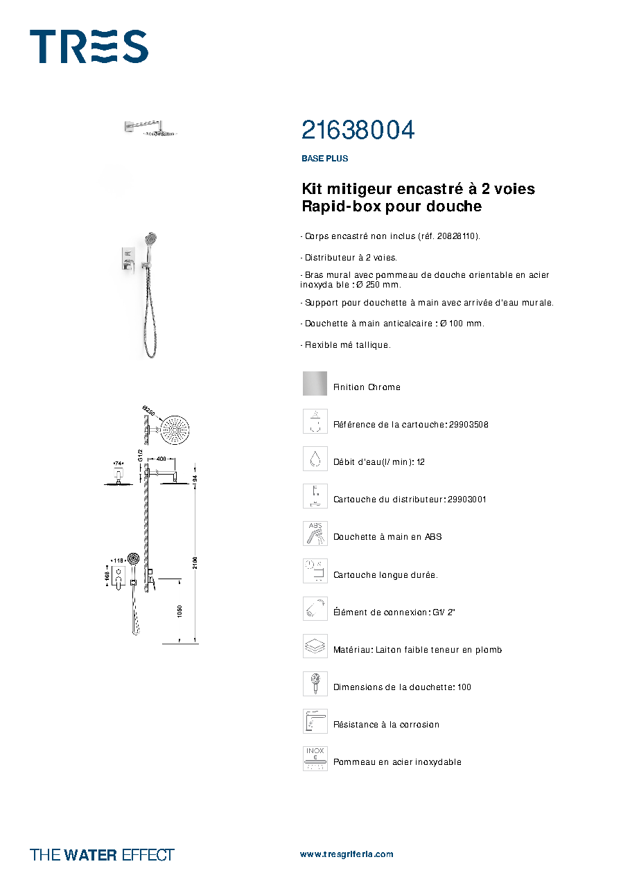 Fiche technique fournisseur