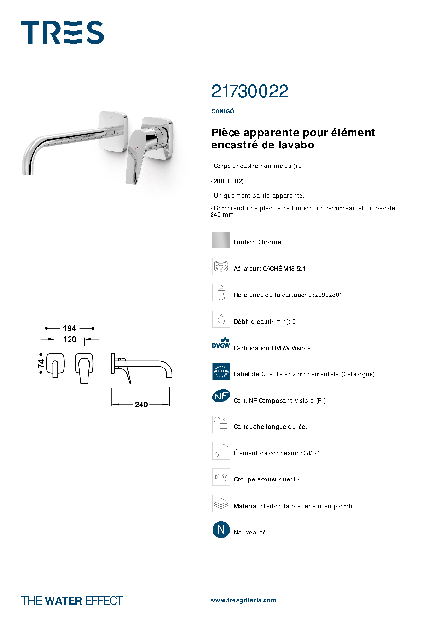 Fiche technique fournisseur