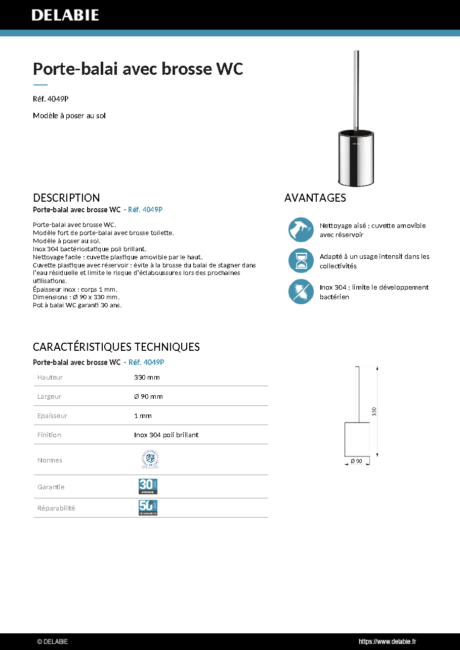 Fiche technique fournisseur