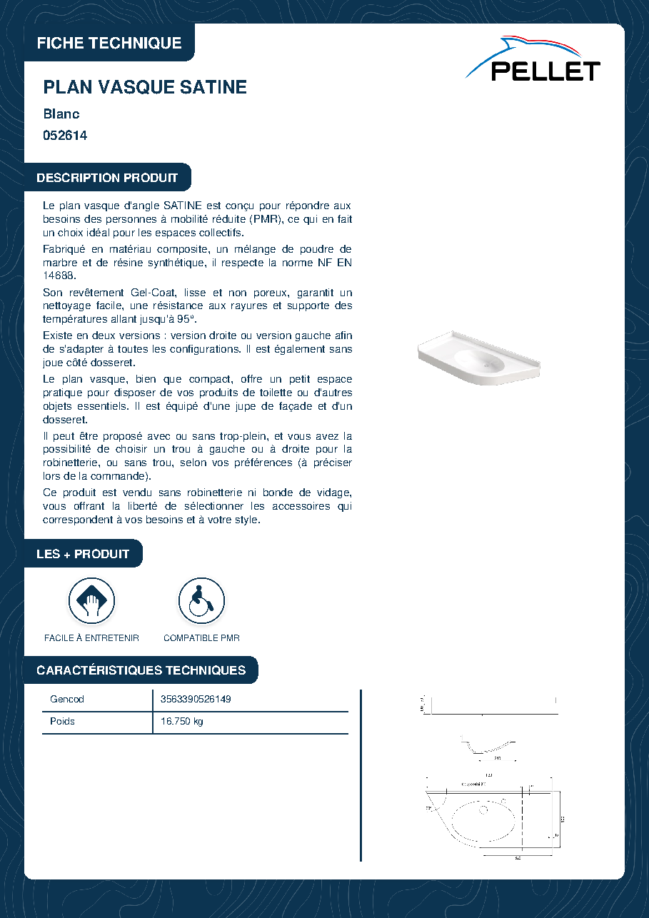 Fiche technique fournisseur