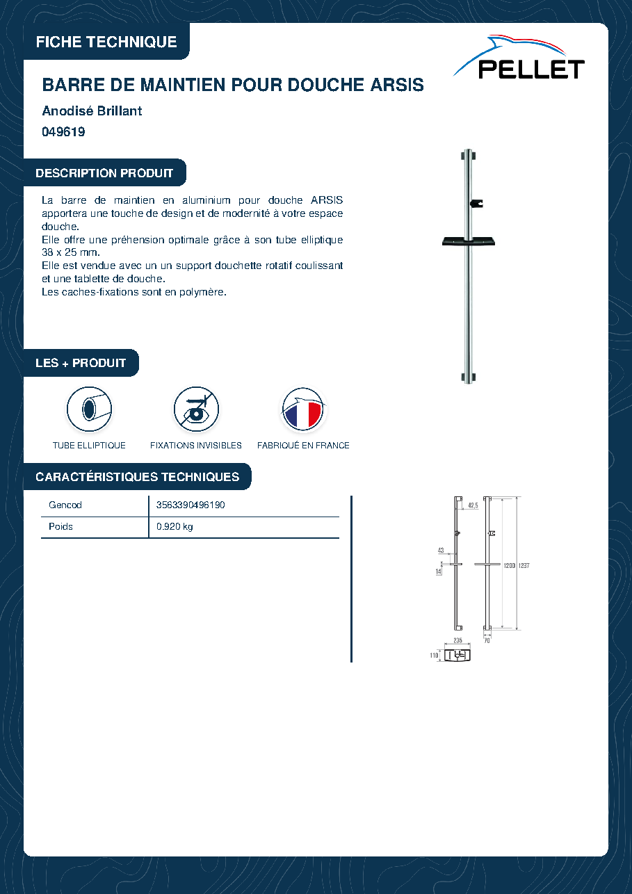 Fiche technique fournisseur