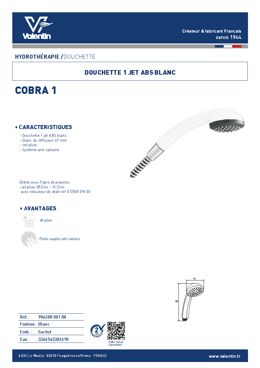 Fiche technique fournisseur