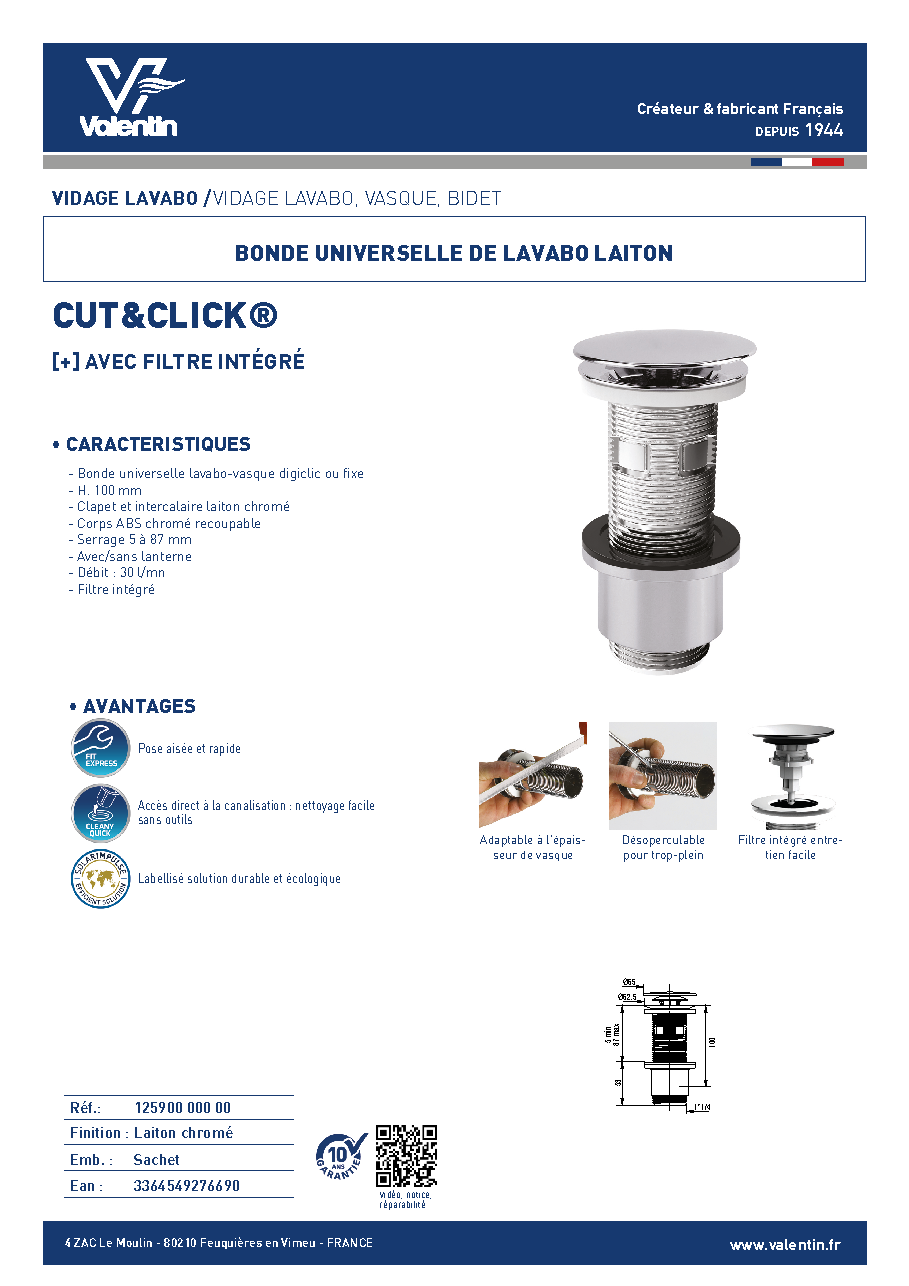 Fiche technique fournisseur