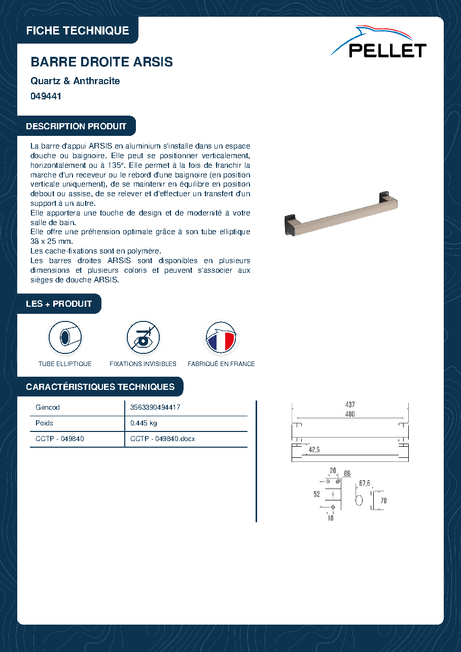 Fiche technique fournisseur