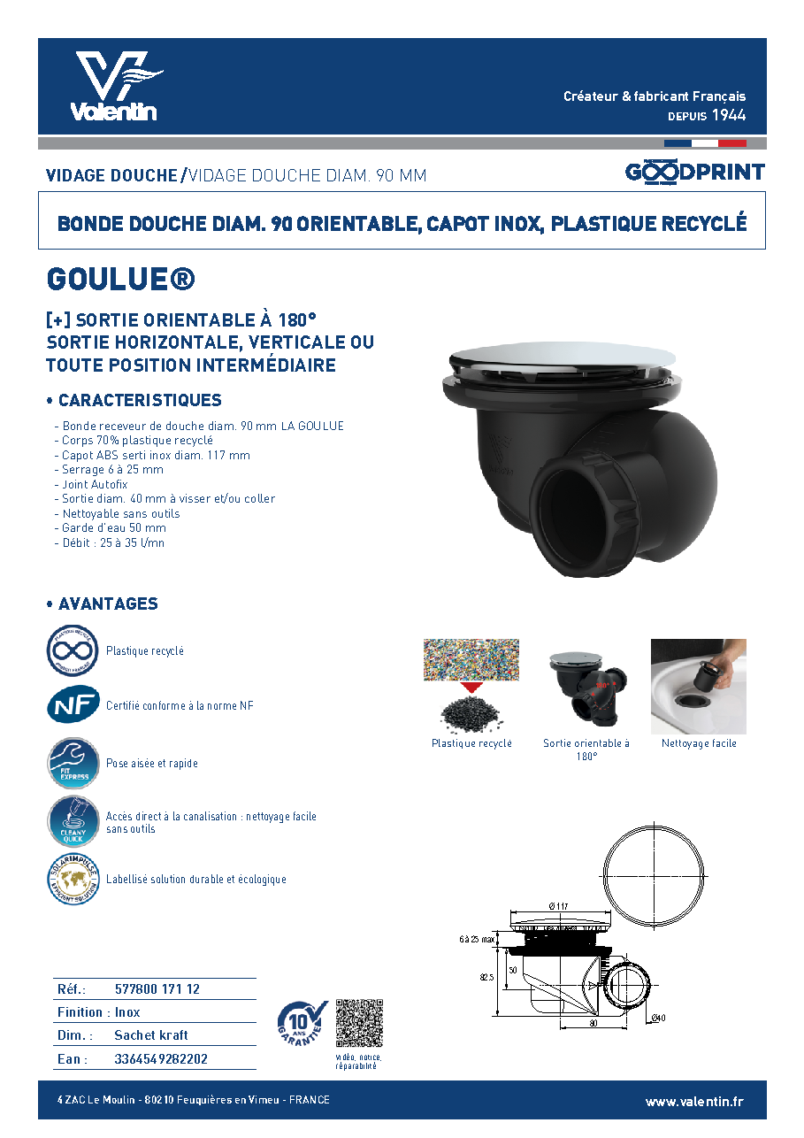 Fiche technique fournisseur