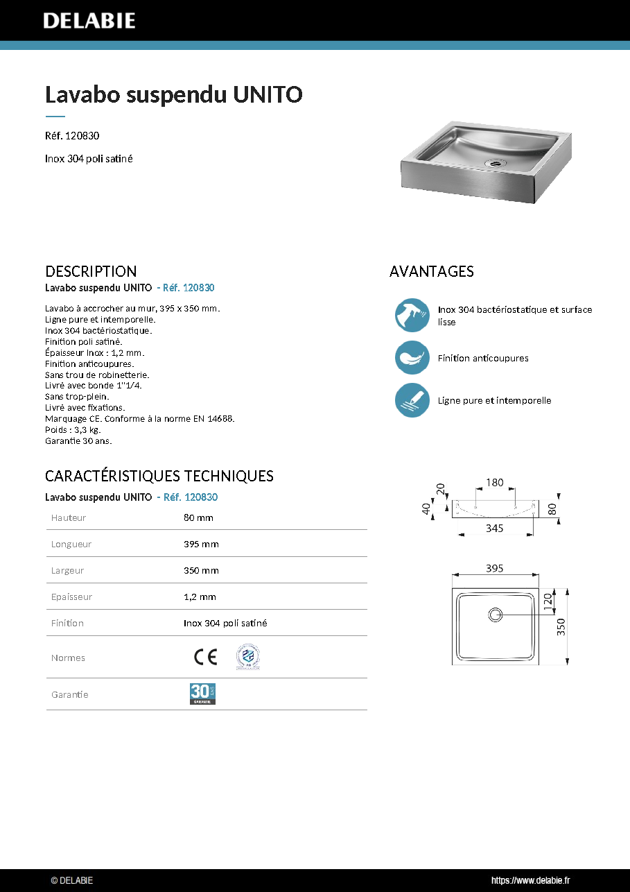 Fiche technique fournisseur