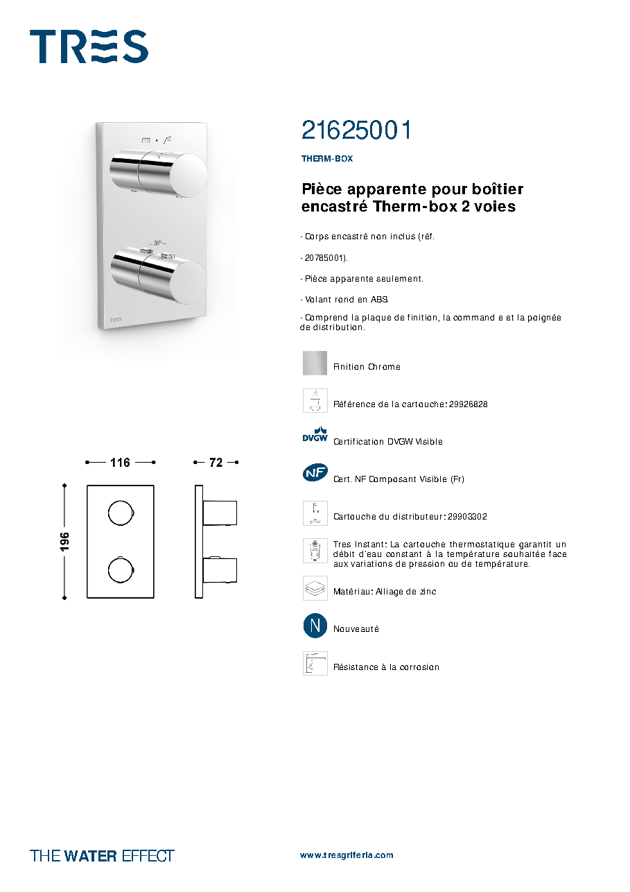 Fiche technique fournisseur