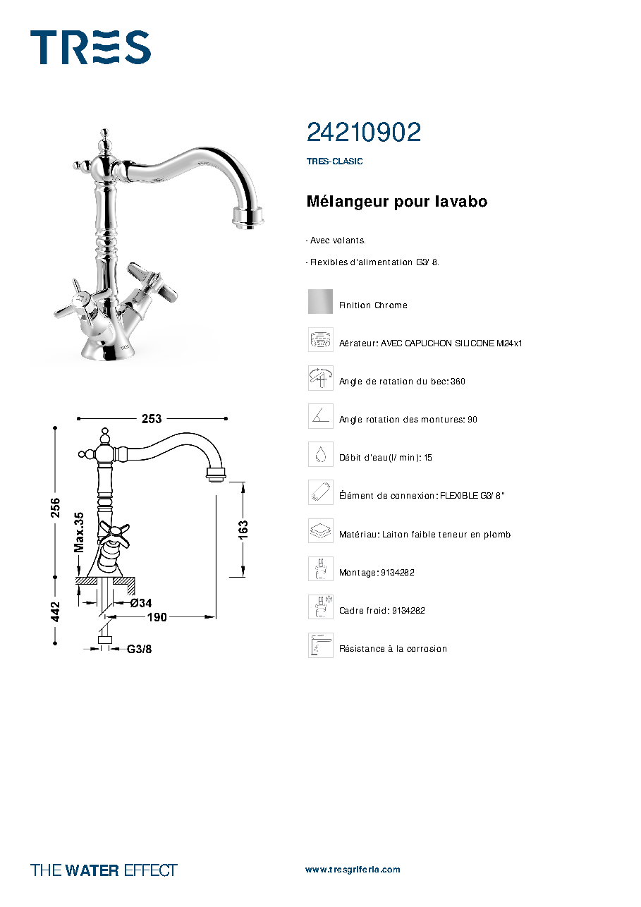Fiche technique fournisseur