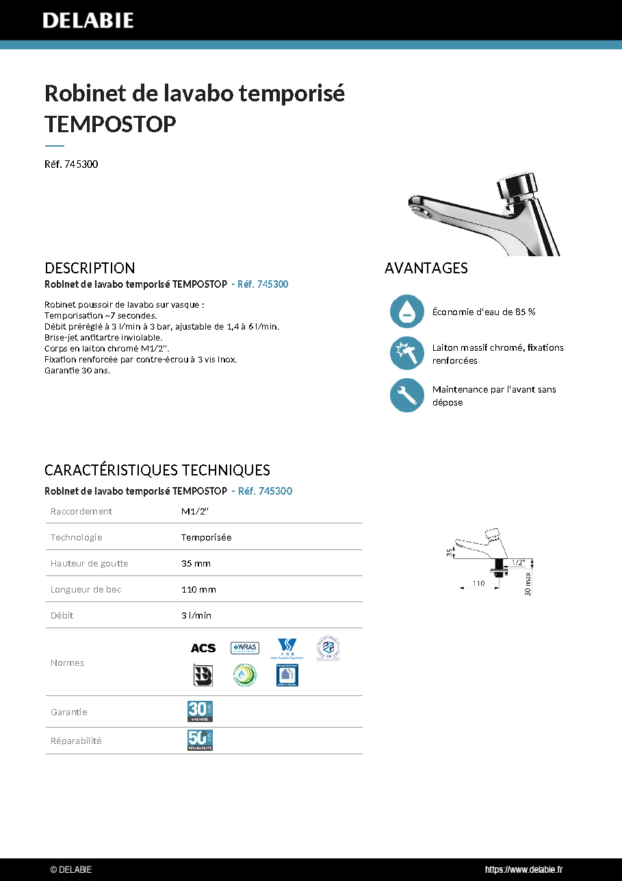Fiche technique fournisseur