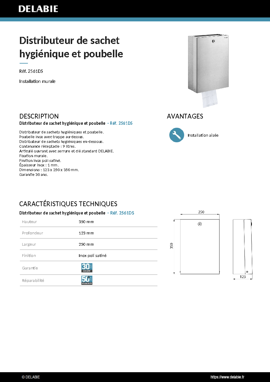 Fiche technique fournisseur