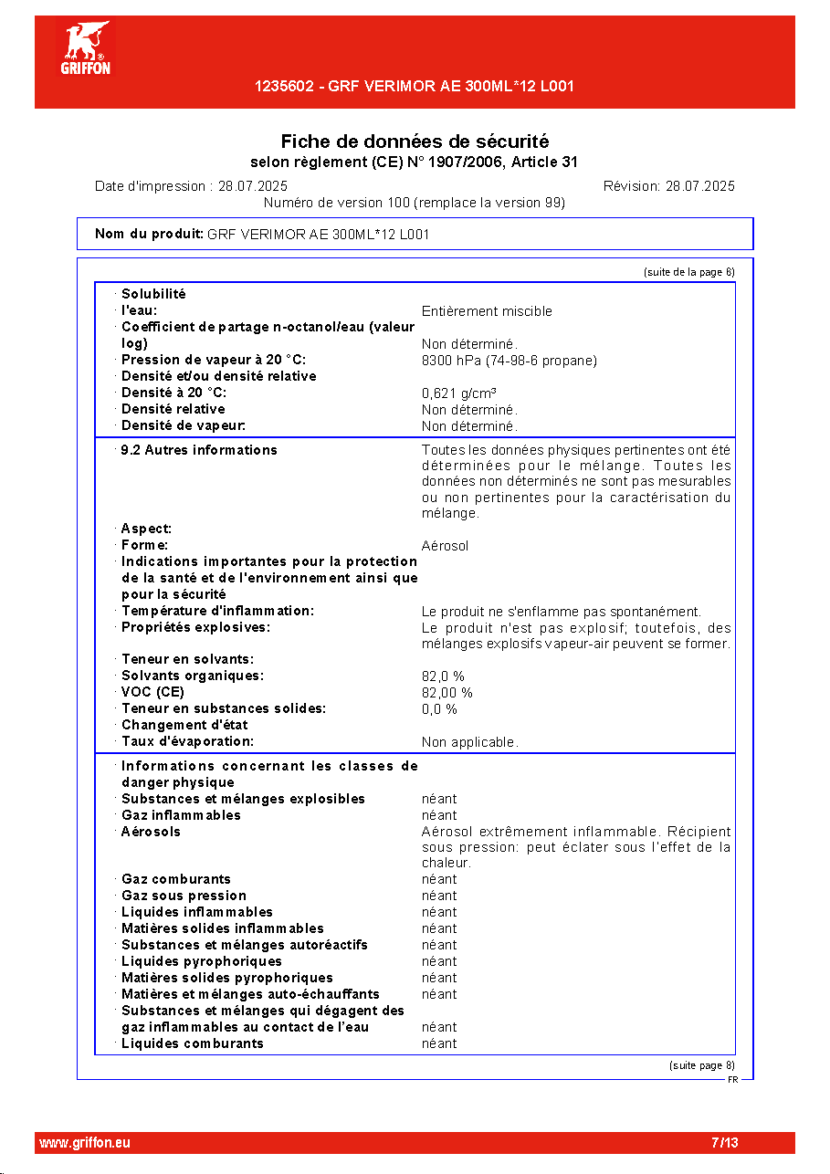 Fiche technique fournisseur