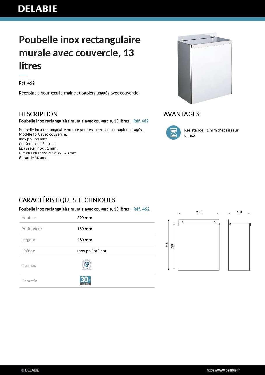 Fiche technique fournisseur