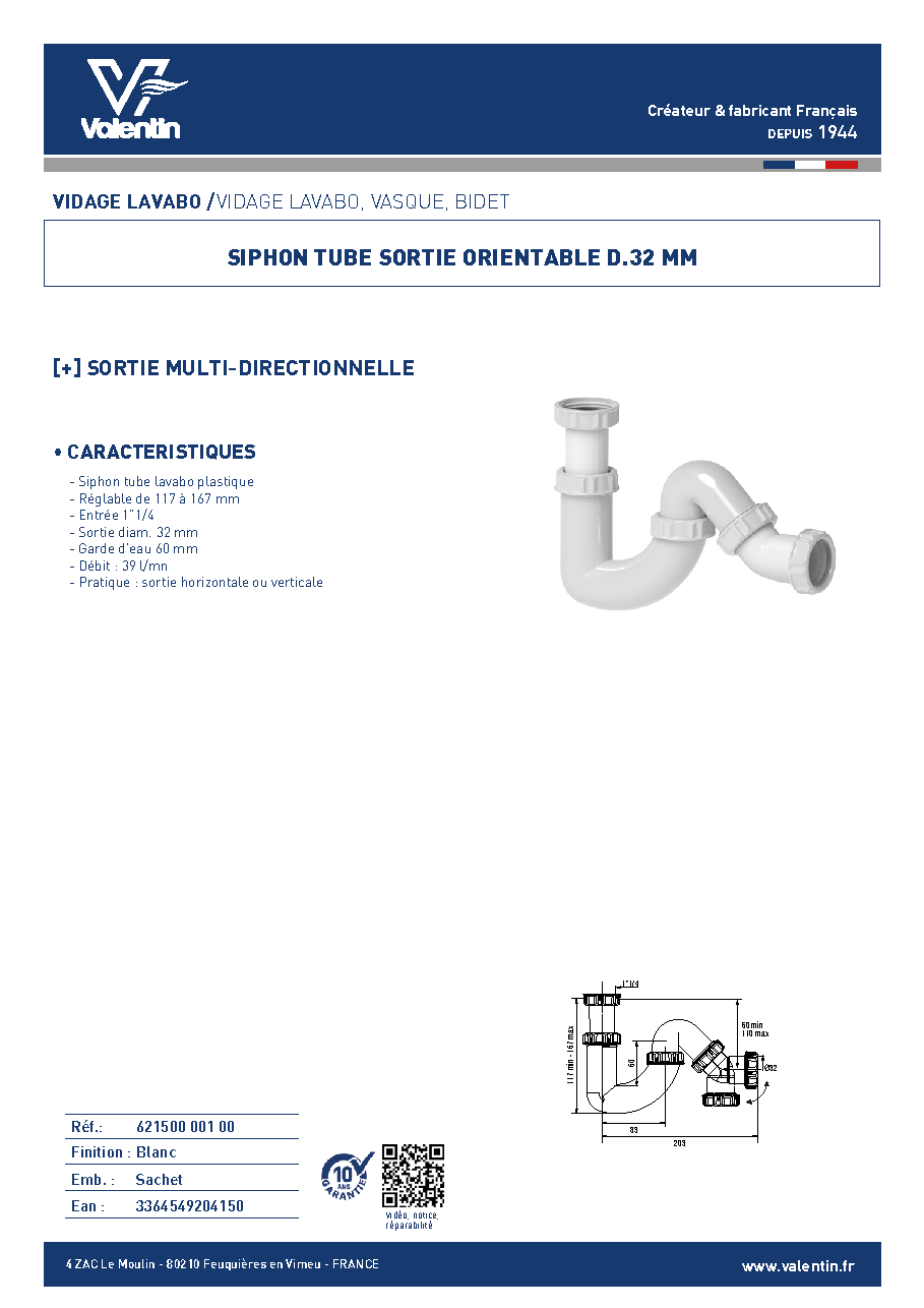 Fiche technique fournisseur
