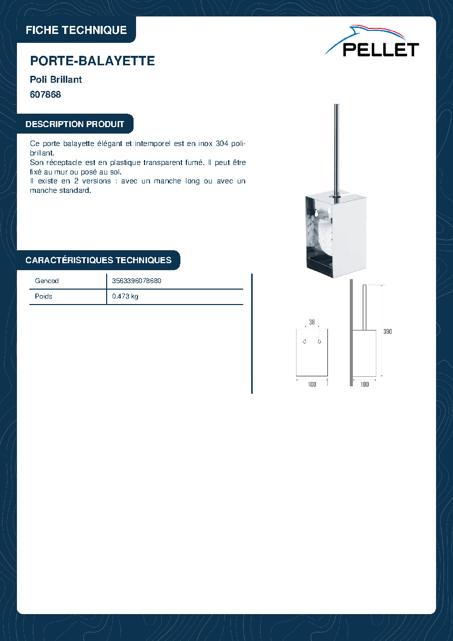 Fiche technique fournisseur