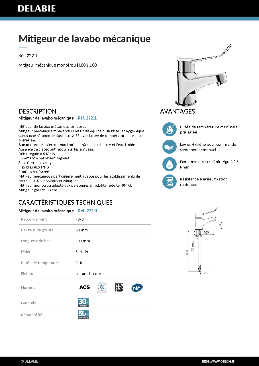 Fiche technique fournisseur