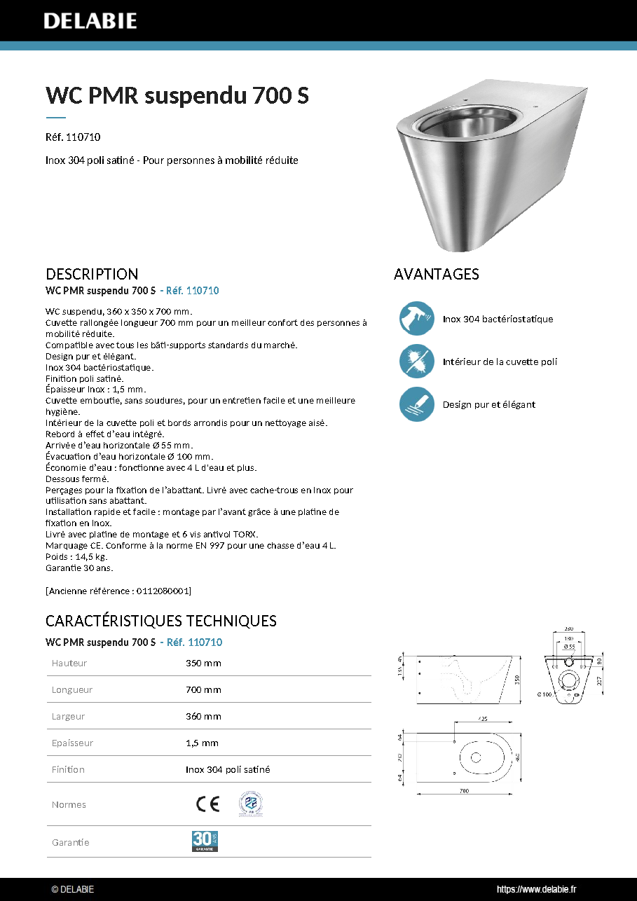 Fiche technique fournisseur