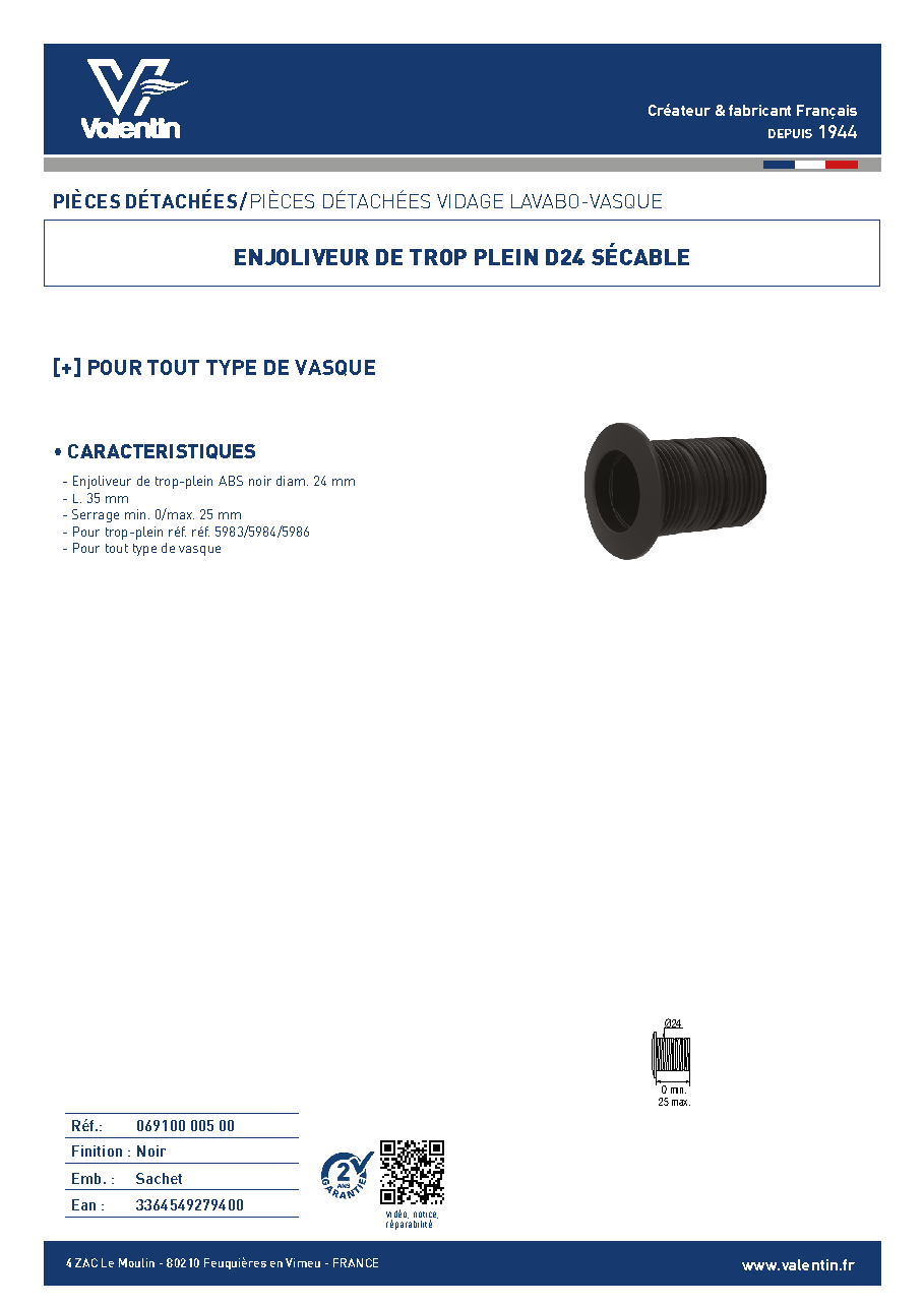 Fiche technique fournisseur