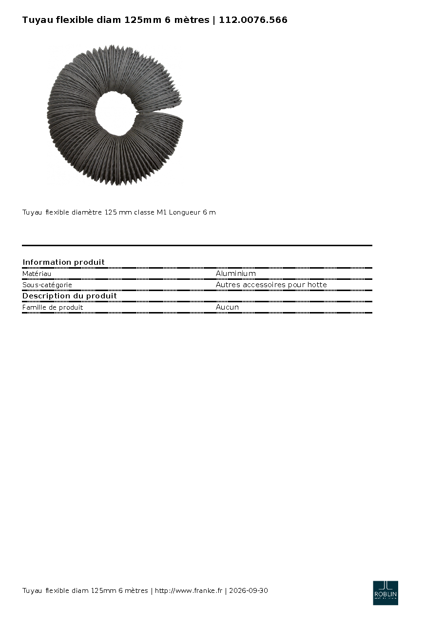 Fiche technique fournisseur