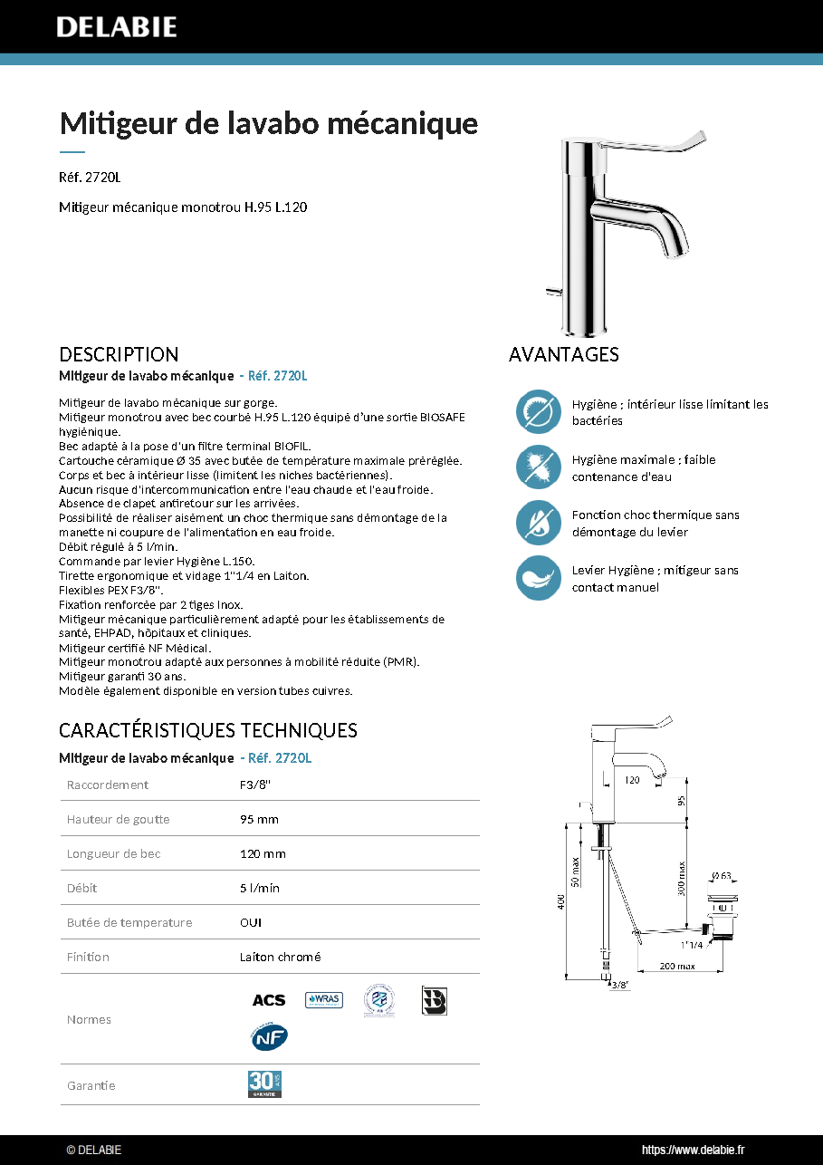 Fiche technique fournisseur