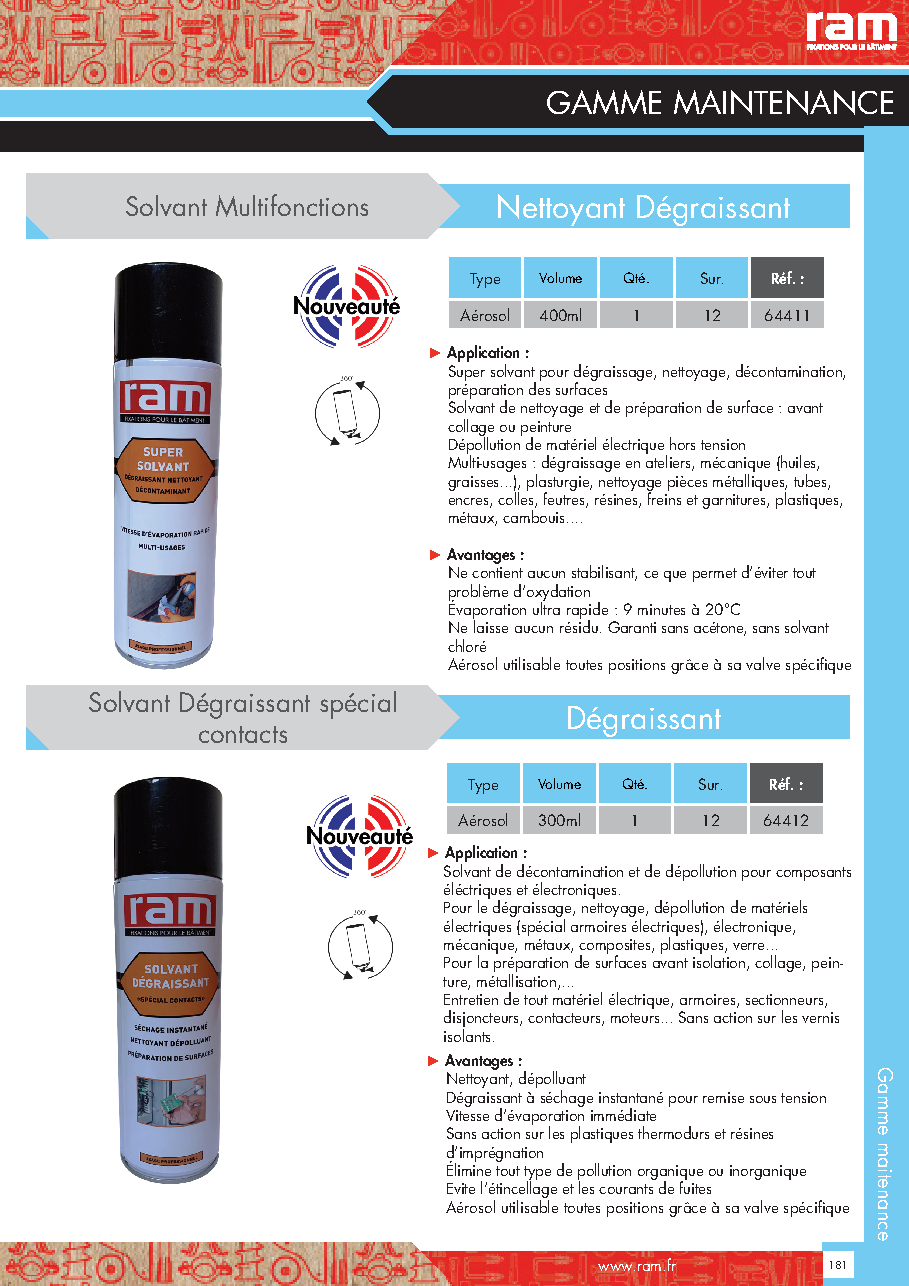 Fiche technique fournisseur