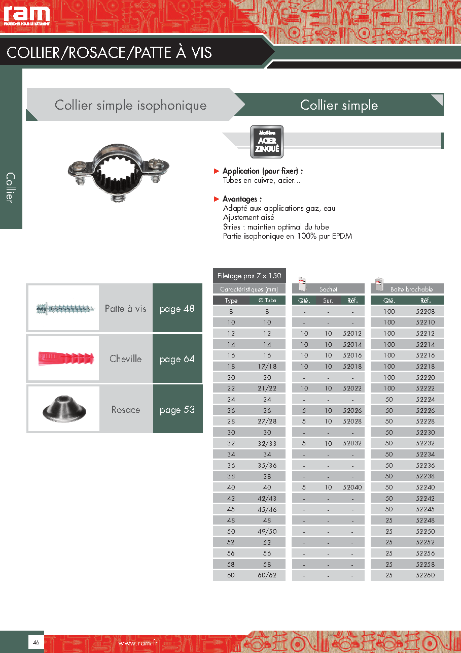 Fiche technique fournisseur