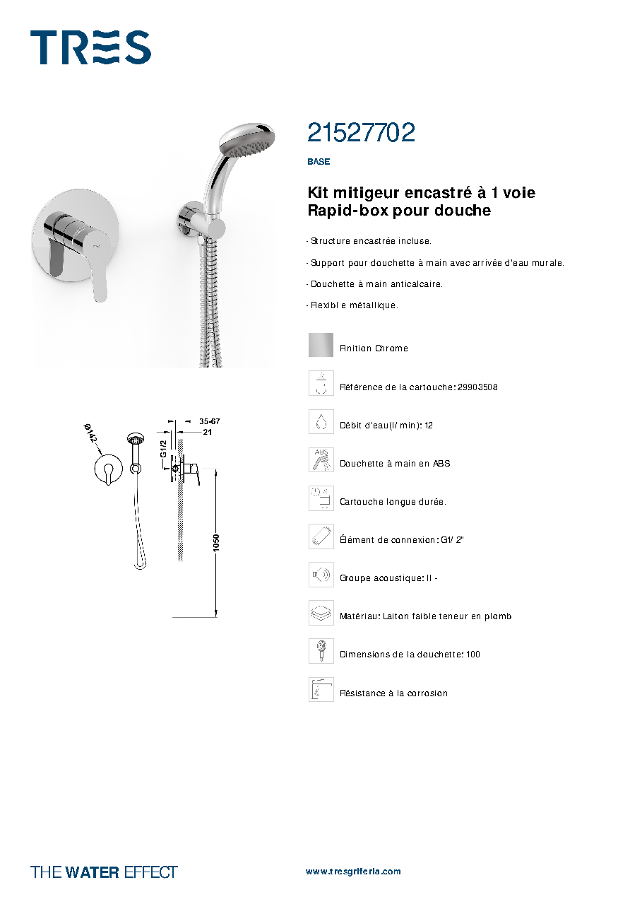 Fiche technique fournisseur