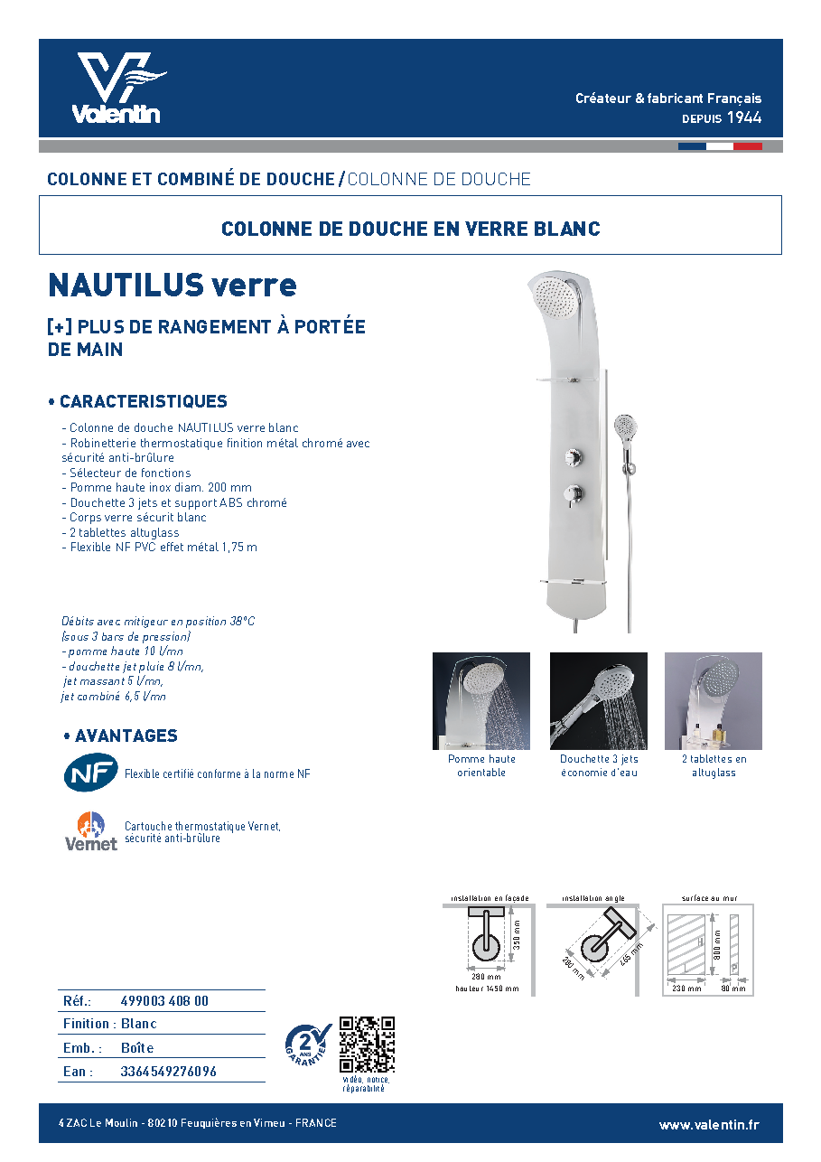 Fiche technique fournisseur